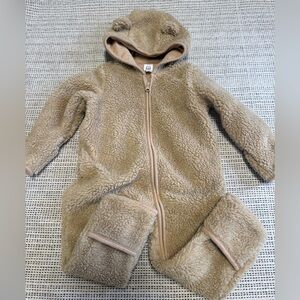 Baby Gap Cozy Tan Sherpa One Piece